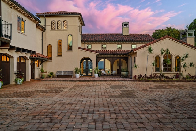 view of mediterranean / spanish house