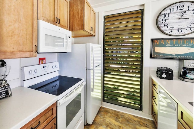 kitchen with white appliances