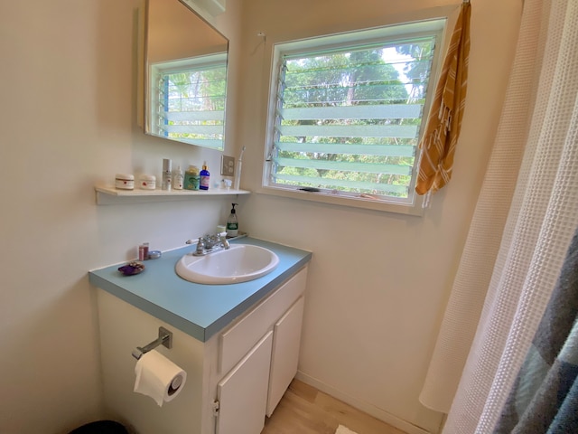 bathroom featuring vanity