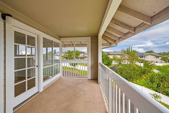 view of balcony