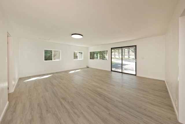 empty room featuring wood-type flooring