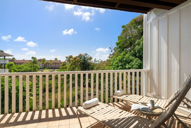 view of balcony