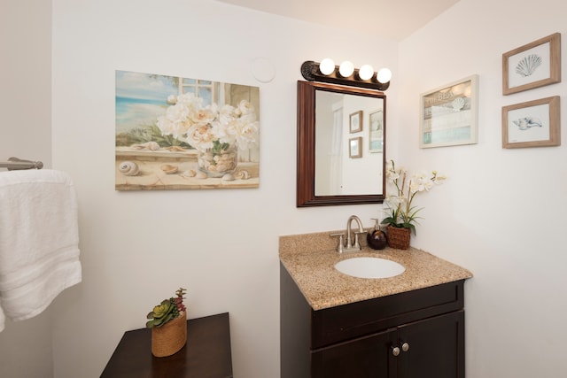 bathroom with vanity