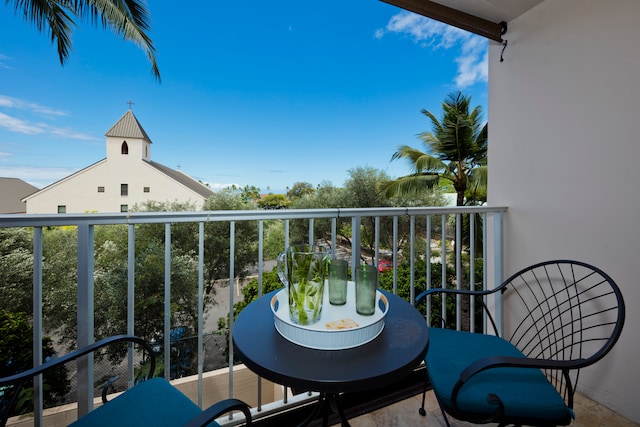 view of balcony