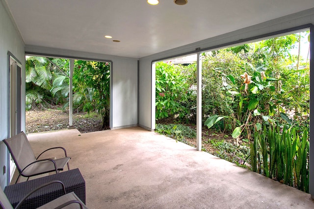 sunroom featuring a wealth of natural light