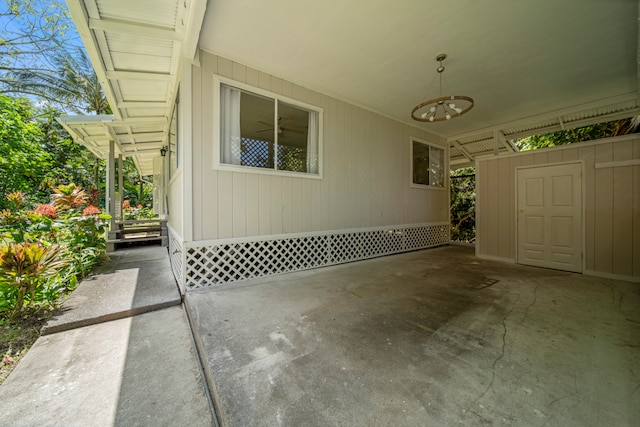 view of property exterior featuring a patio area