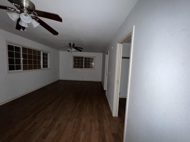 interior space featuring dark hardwood / wood-style flooring