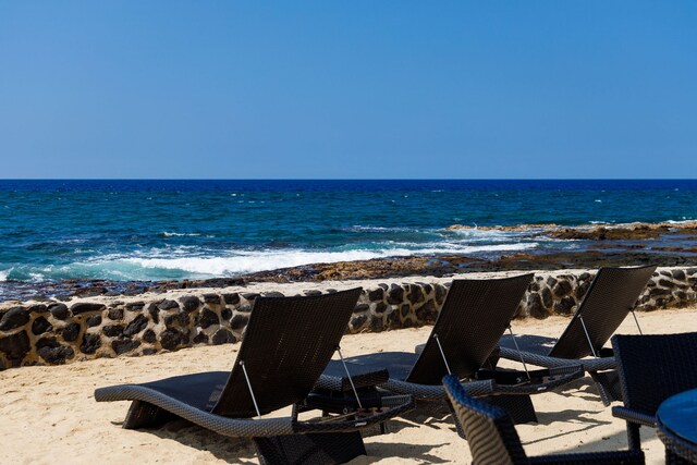 water view with a view of the beach