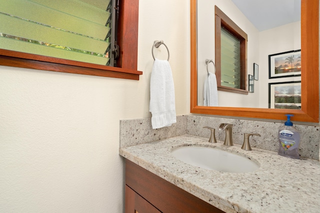 bathroom featuring vanity