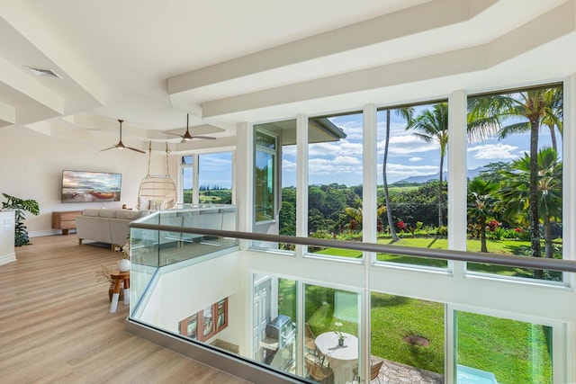 interior space featuring light hardwood / wood-style flooring