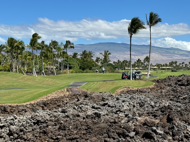 property view of mountains with golf course view