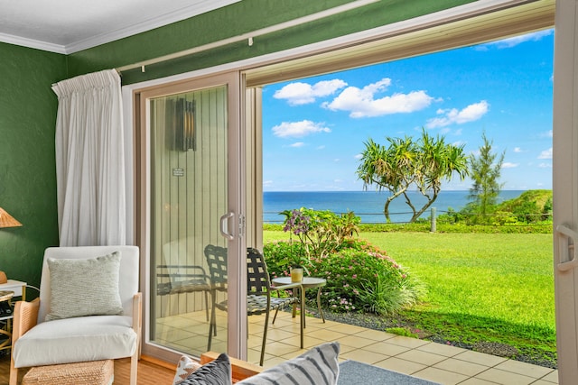 5300 Ka Haku Rd Unit 130, Princeville, HI 96722 - interior space featuring a water view