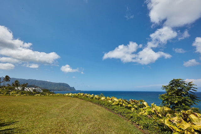 property view of water featuring a mountain view