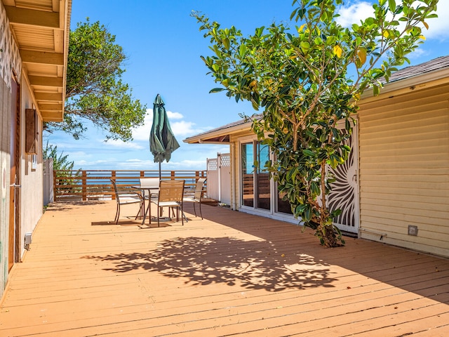 view of wooden terrace