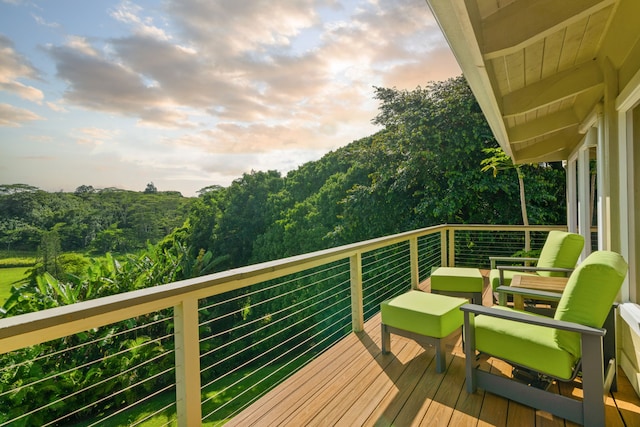 3707 Omao Rd, Koloa, HI 96756 - view of deck