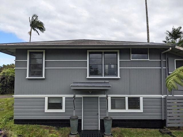 view of rear view of property