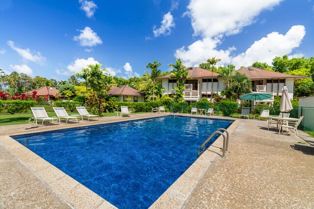 view of pool with a patio