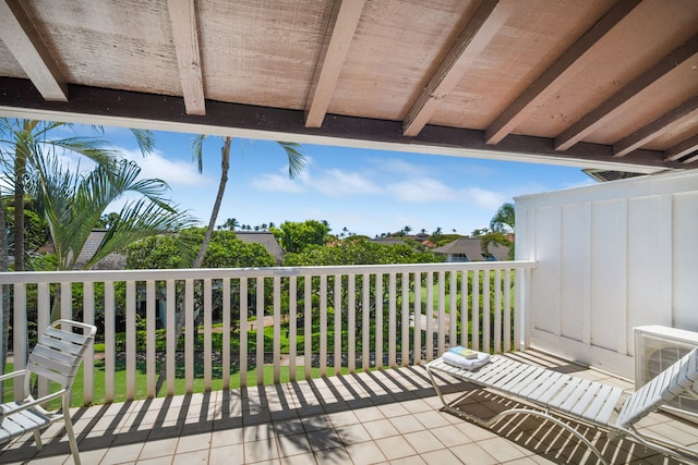 balcony with ac unit