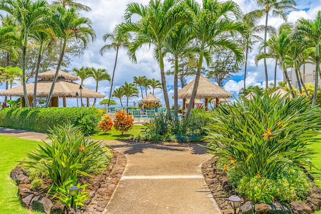 surrounding community with a gazebo