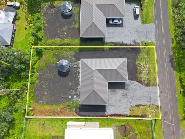 16-2157 Jewel Dr, Pahoa, HI 96778 - view from above of property featuring property parcel outlined