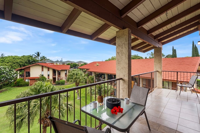 view of balcony