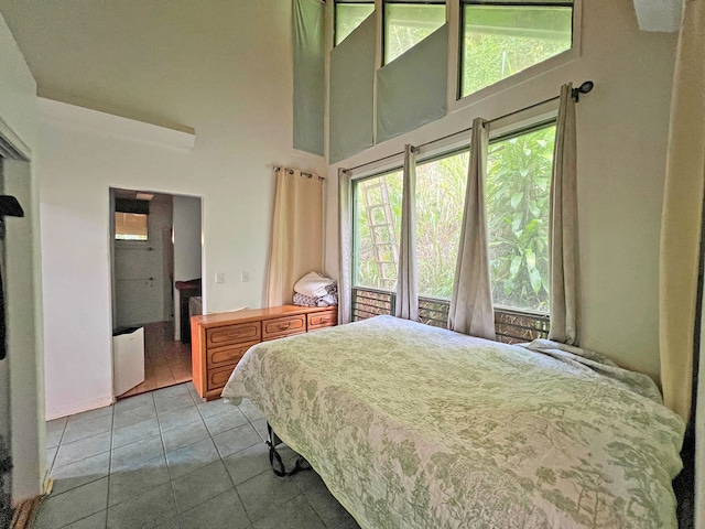 view of tiled bedroom