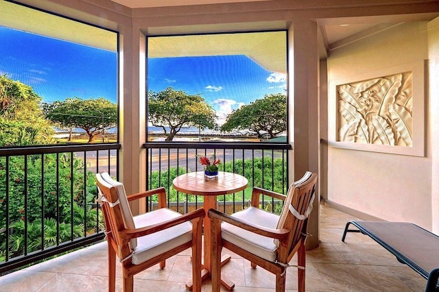 view of sunroom / solarium