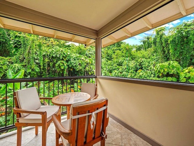 view of balcony