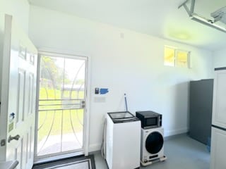 view of laundry area