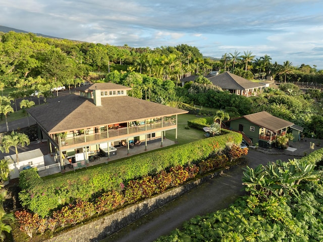 view from above of property