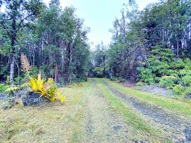 view of road