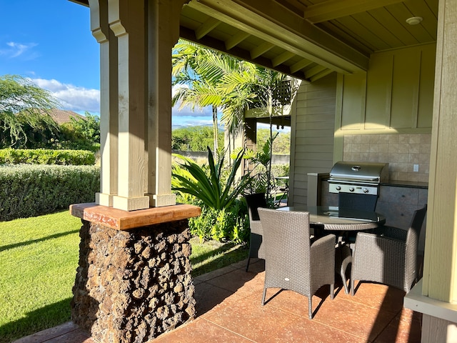 view of patio / terrace with grilling area