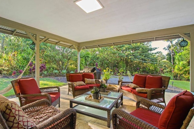 view of sunroom / solarium