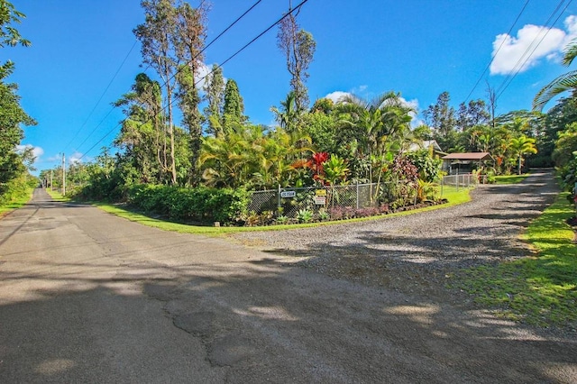 view of road