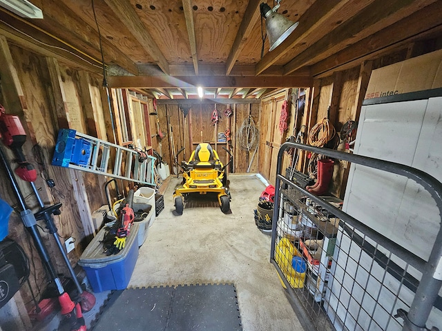 view of storage room