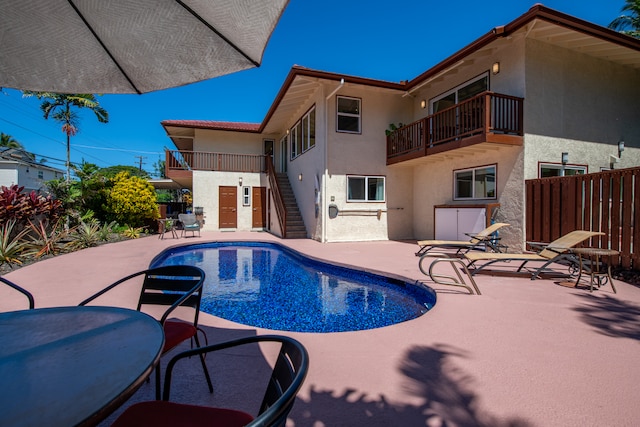 view of pool with a patio area