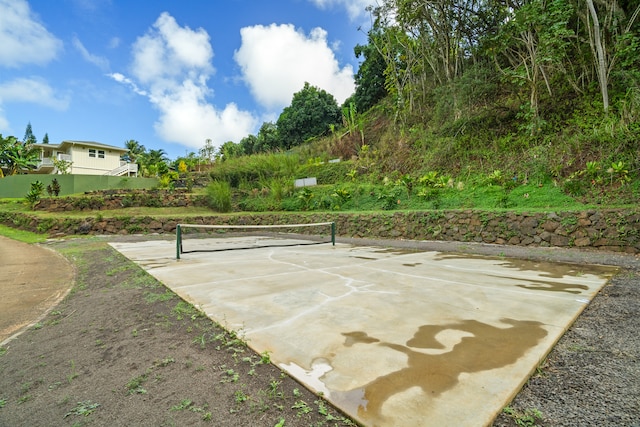 view of tennis court