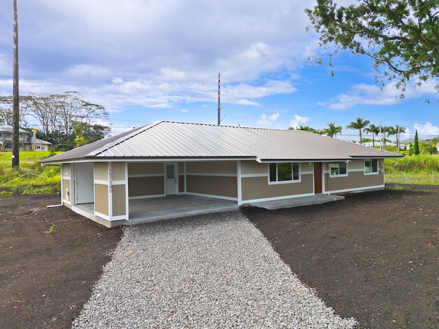 view of front of home