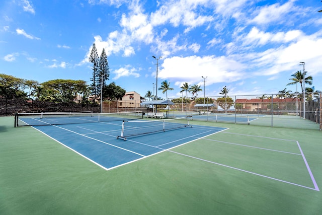 view of sport court