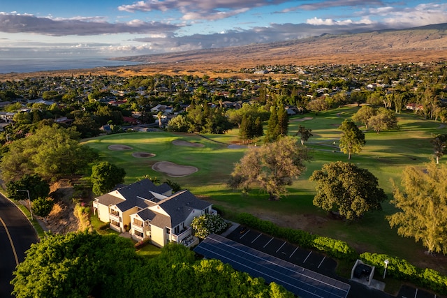 bird's eye view featuring a mountain view