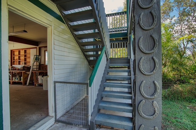 view of staircase