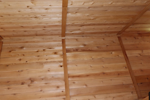 view of sauna