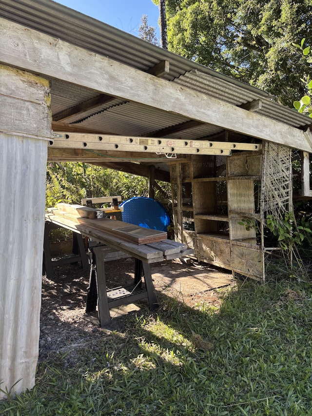 16-1248 Uhini Ana Rd, Mountain View, HI 96771 - view of patio / terrace with an outdoor structure