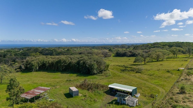 drone / aerial view featuring a rural view