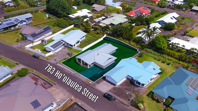 drone / aerial view featuring a residential view