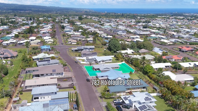 aerial view featuring a residential view