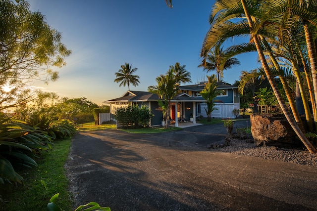 view of front of home