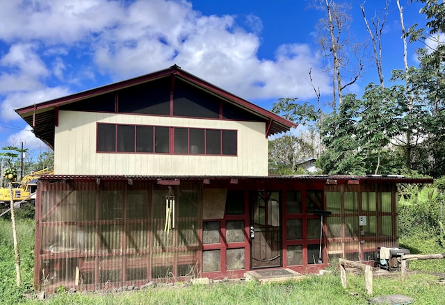 view of back of property