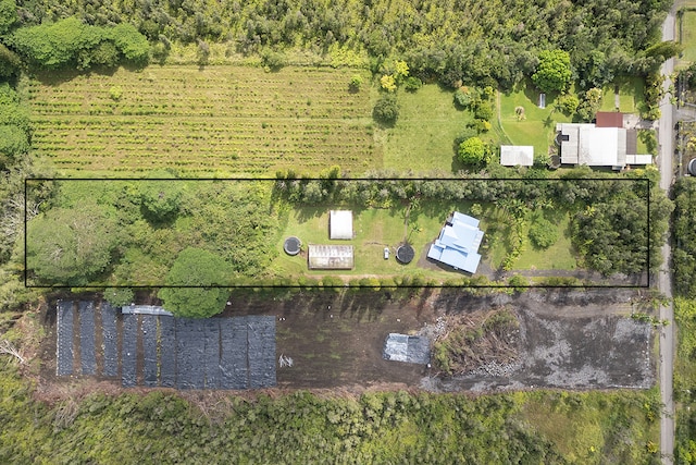 drone / aerial view featuring a rural view