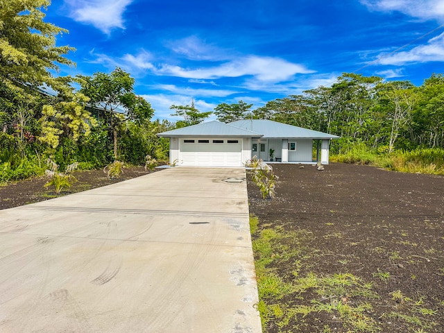 ranch-style house with a garage